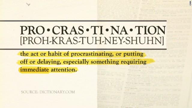 Procrastination and unplanned moments in time